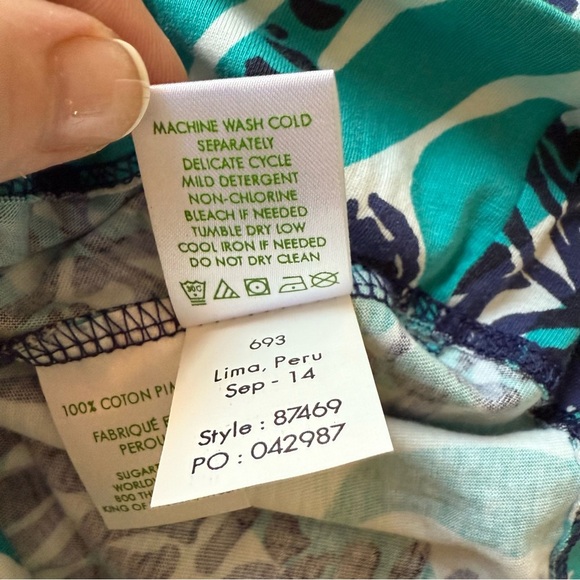 Lilly Pulitzer Blue Green Zebra Print Sheath Dress – Long Sleeves XS 2/$25 - Picture 7 of 9